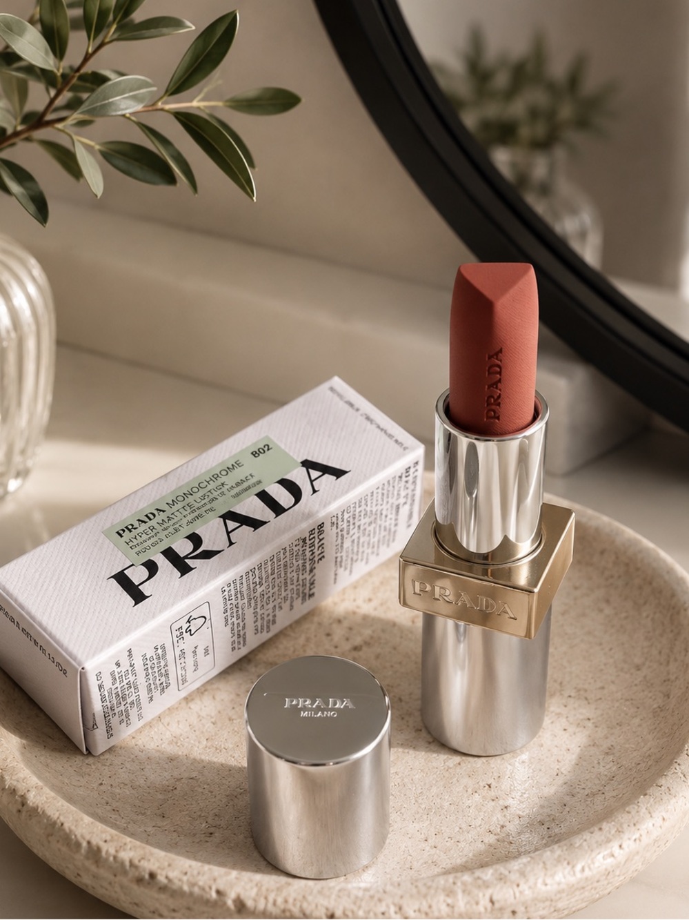 Prada Monochrome Matte Lipstick — 
HYPER MATTE
B02 QUARTZ